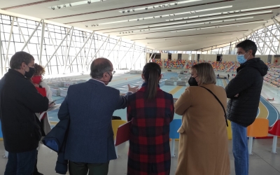 Visita oficial avui a la Pista Coberta | Sergi Park